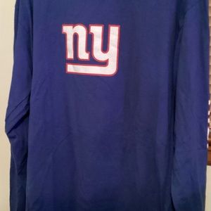 REEBOK NFL NEW YORK GIANTS LONG SLEEVE T SHIRT.